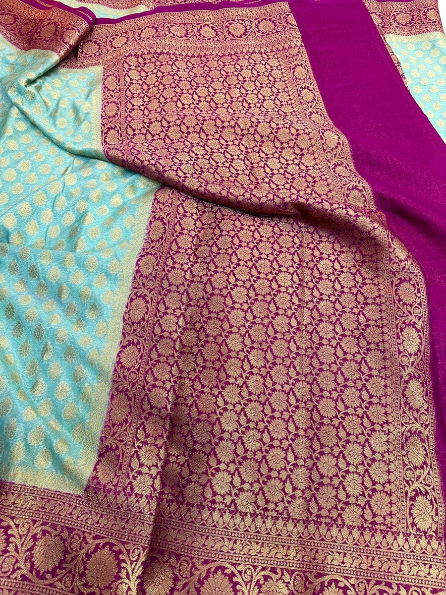 Banarasi premium Soft silk daibal contrast border