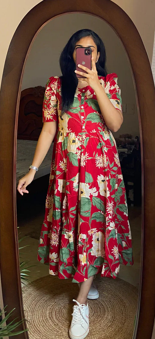 Women’s Printed Rayon Long Kurtis for Daily Wear