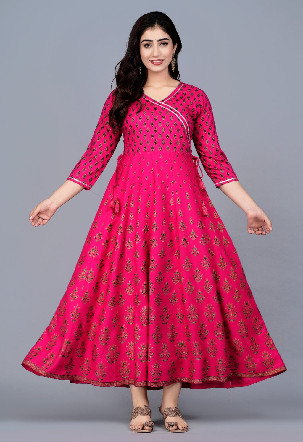 Women’s Printed Anarkali Kurtis in Rayon Fabric