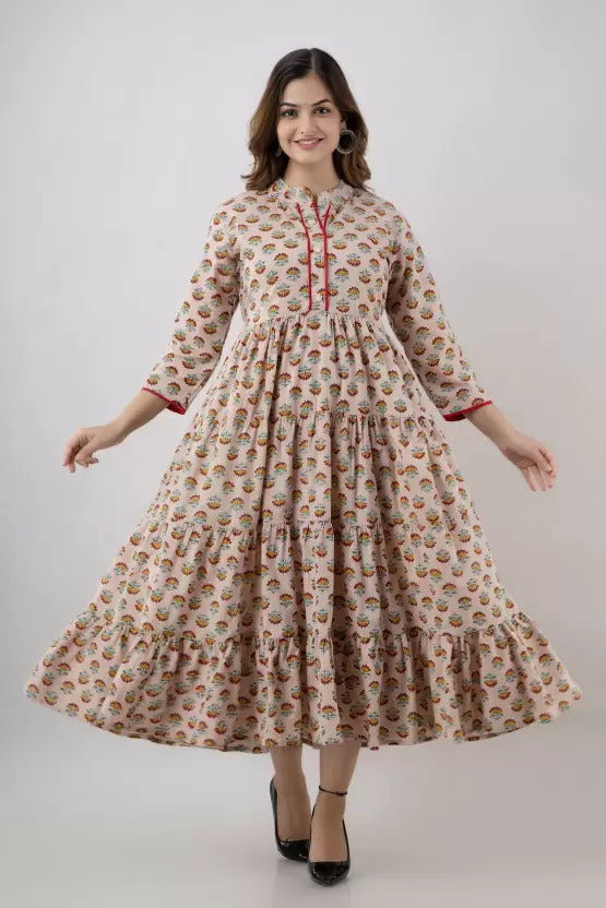 Women’s Printed Anarkali Kurtis in Rayon Fabric